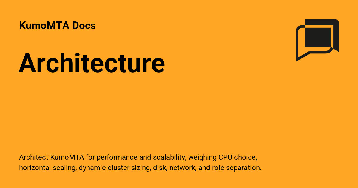 Architecture - KumoMTA Docs