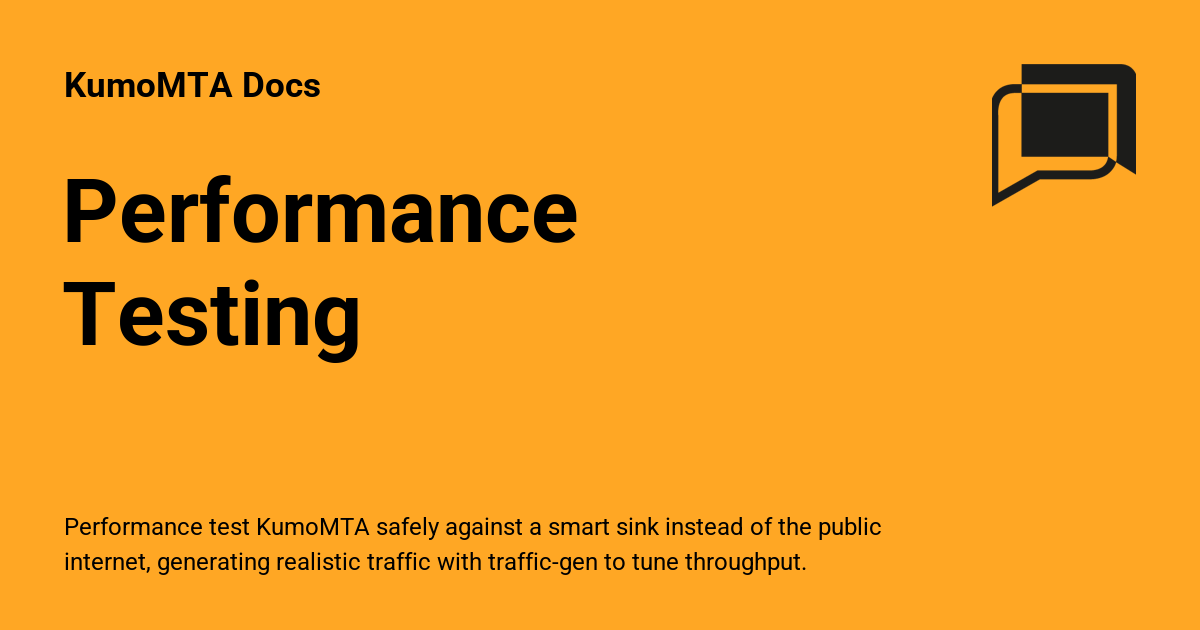 Performance Testing - KumoMTA Docs