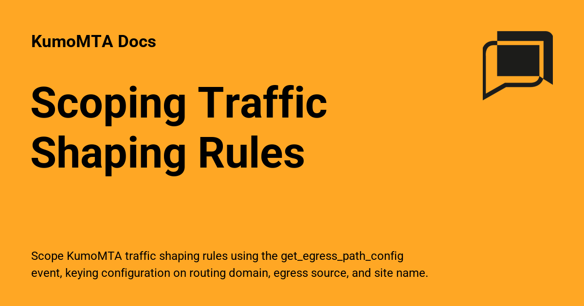 Scoping Tree Image Scoping Traffic Shaping Rules - KumoMTA Docs